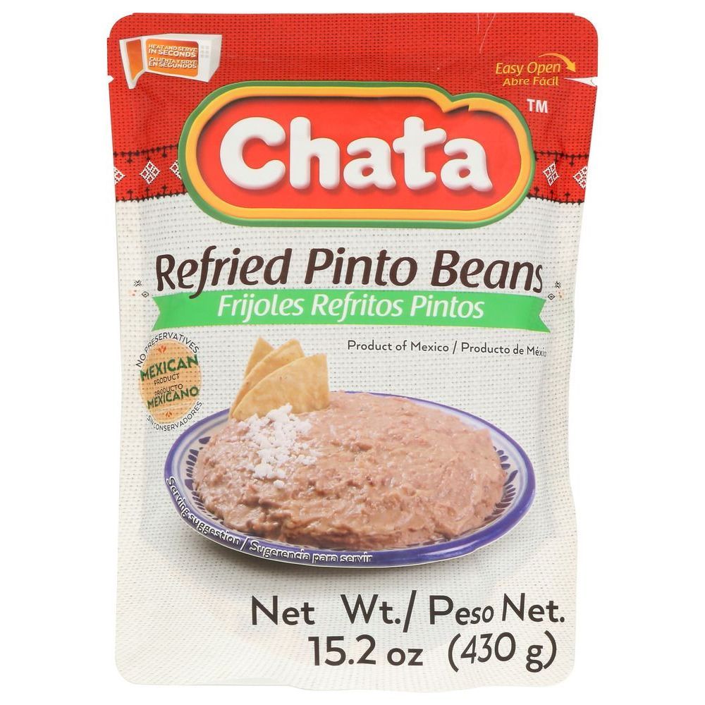 Chata Refried Pinto Beans, 15.2 Ounce -- 12 Per Case