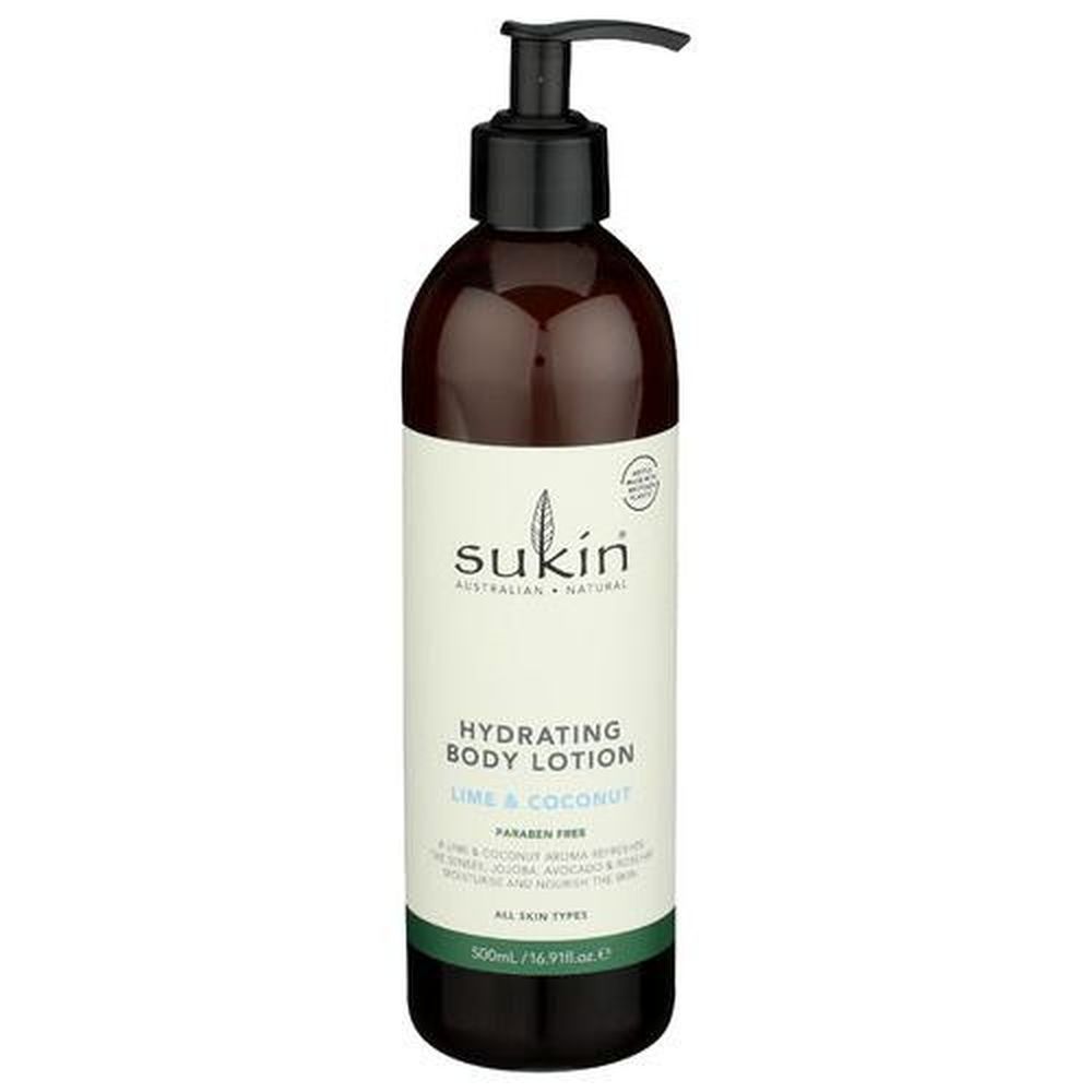 Sukin Lime And Coconut Hydrating Body Lotion, 16.91 Fluid Ounce