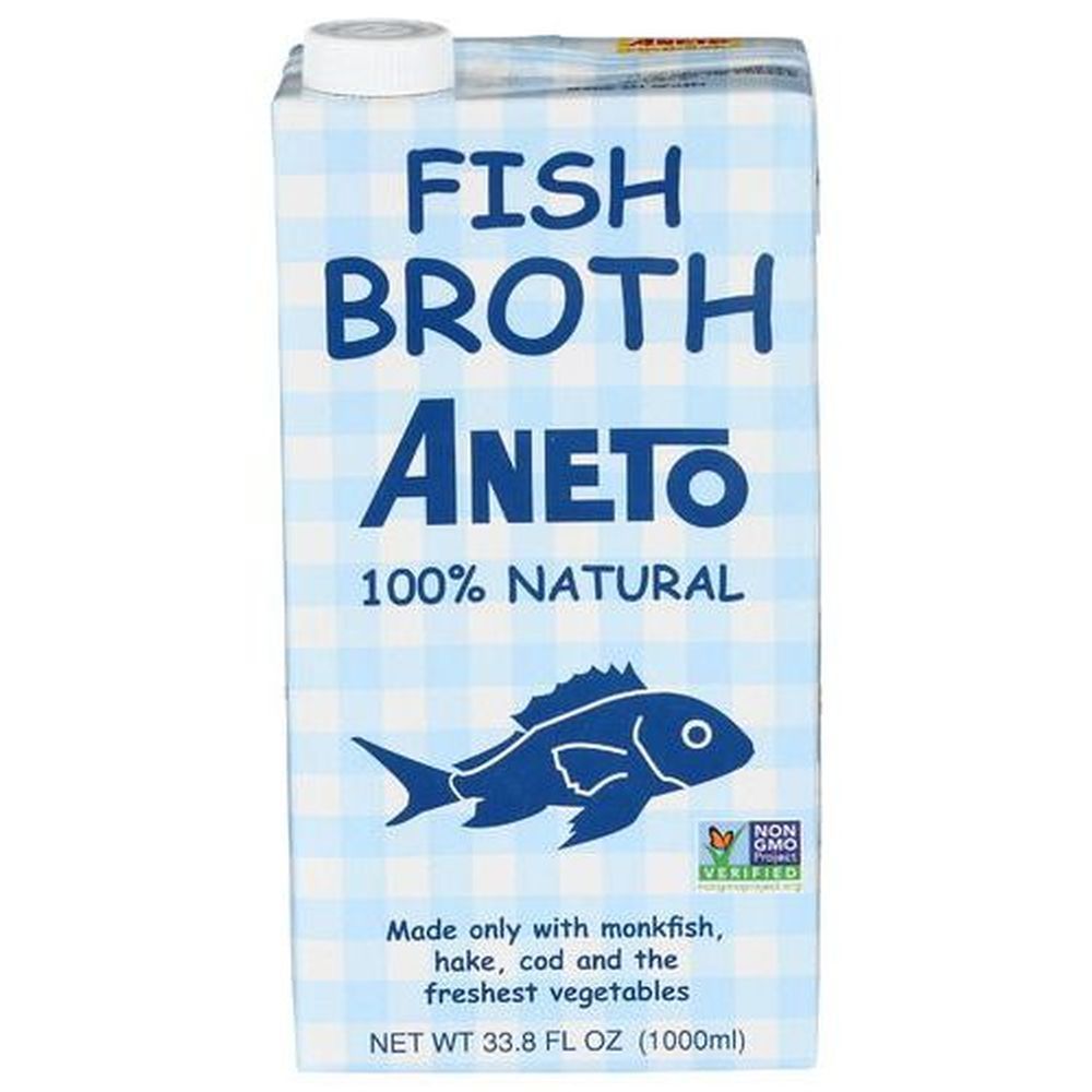 Aneto Natural Fish Broth, 1 Liter -- 6 Per Case