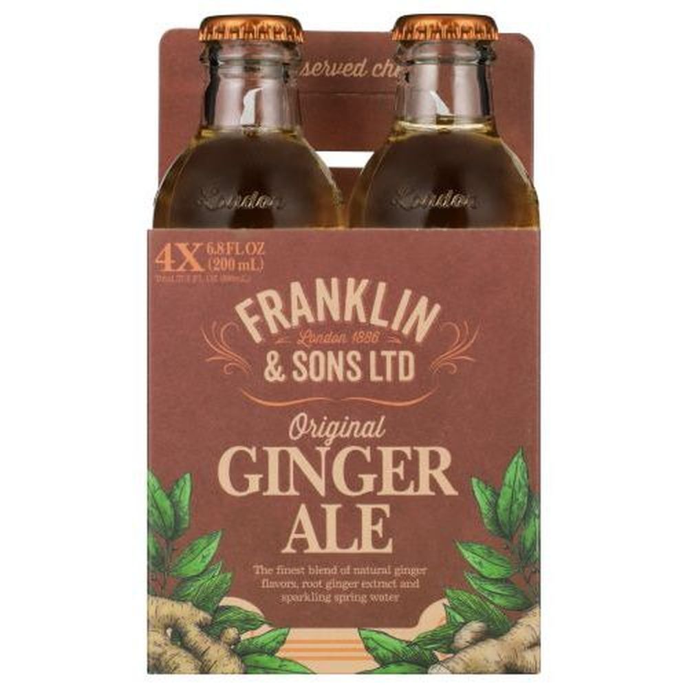 Franklin And Sons Ginger Ale Soda, 800 Milliliter -- 6 Per Case