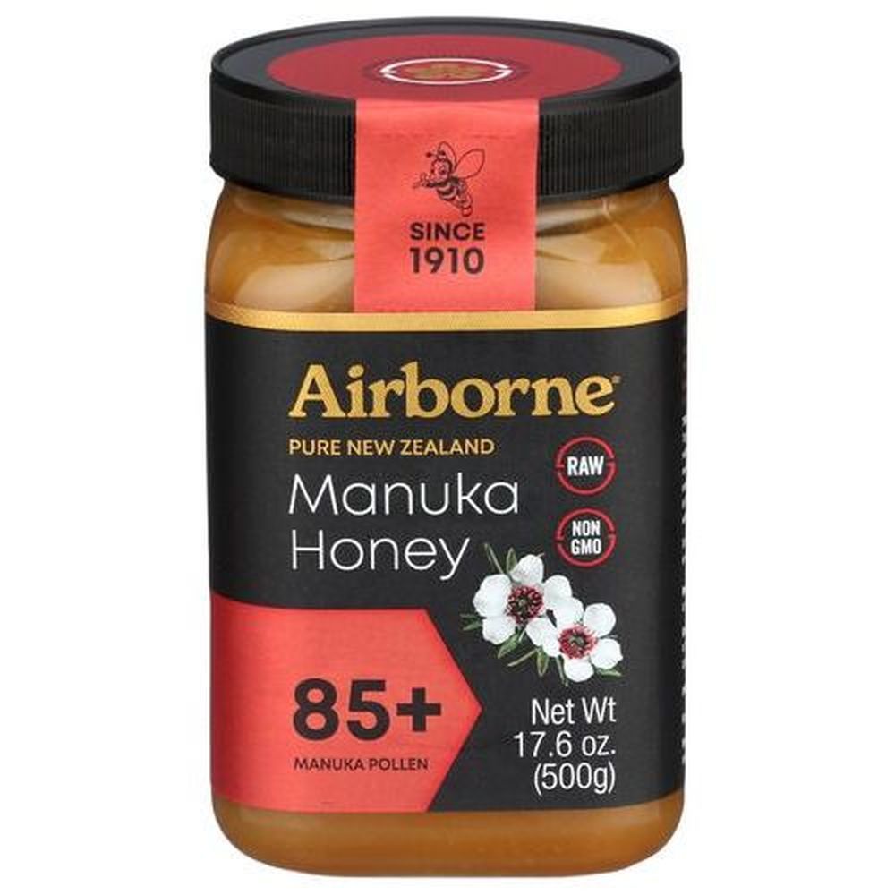 Airborne 85 Plus Pure Manuka Monofloral Honey, 17.64 Ounce -- 6 Per Case
