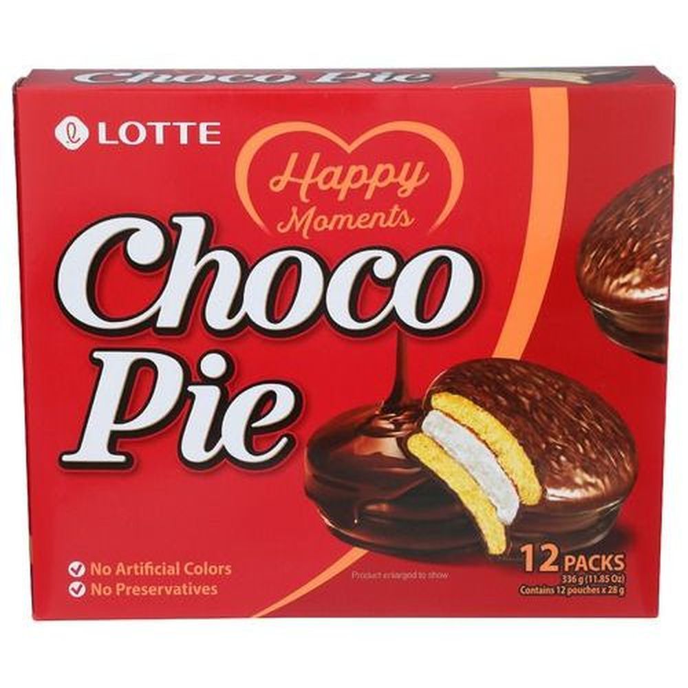 Lotte Cookie Choco Pie, 11.85 Ounce -- 8 Per Case
