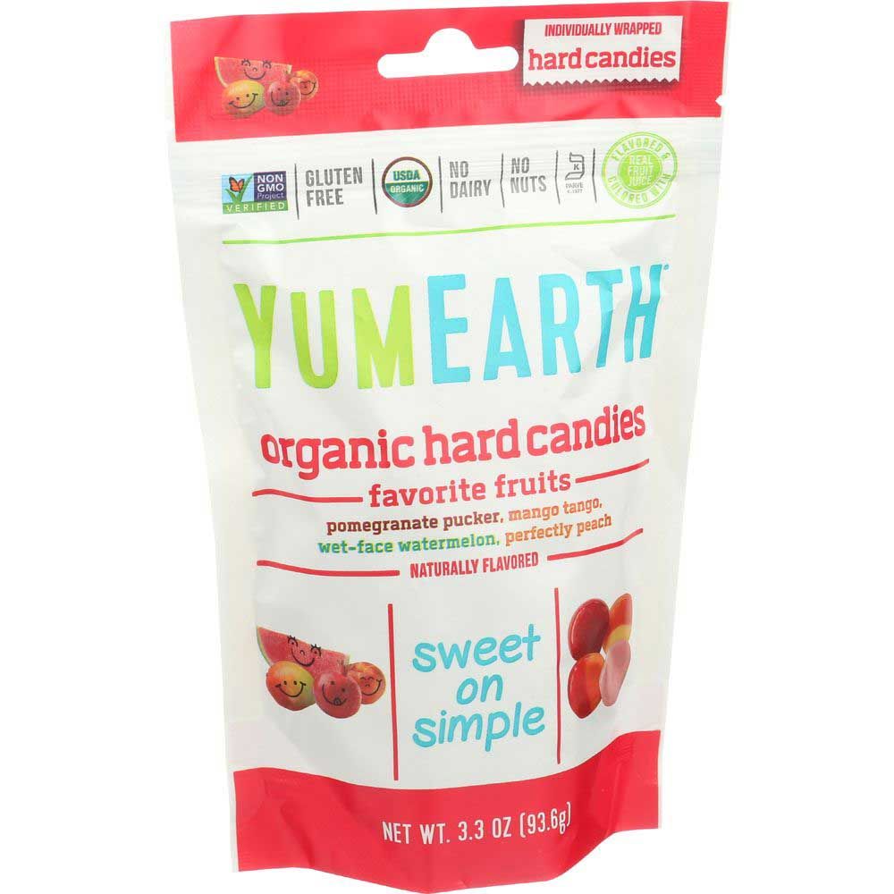 Yumearthorganic Freshest Fruit Candy Drop, 3.3 Ounce -- 6 Per Case