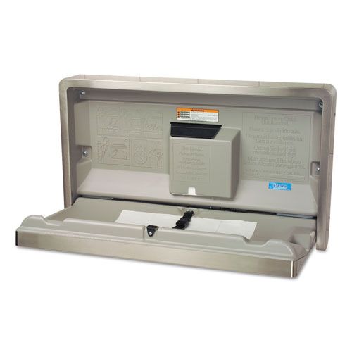 Koala Kare Stainless Steel/beige Horizontal Baby Changing Station, 35.25 X 20 Inch