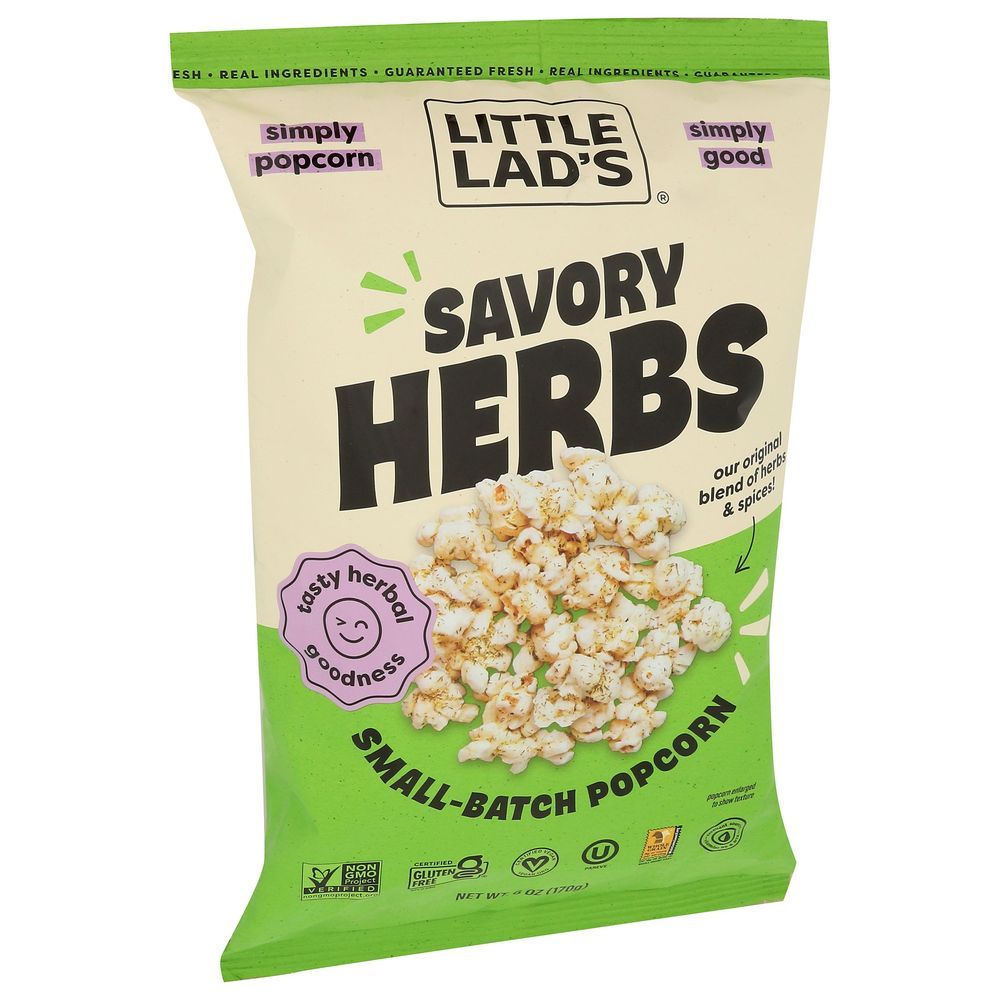 Little Lads Savory Herbs Popcorn, 6 Ounce -- 6 Per Case
