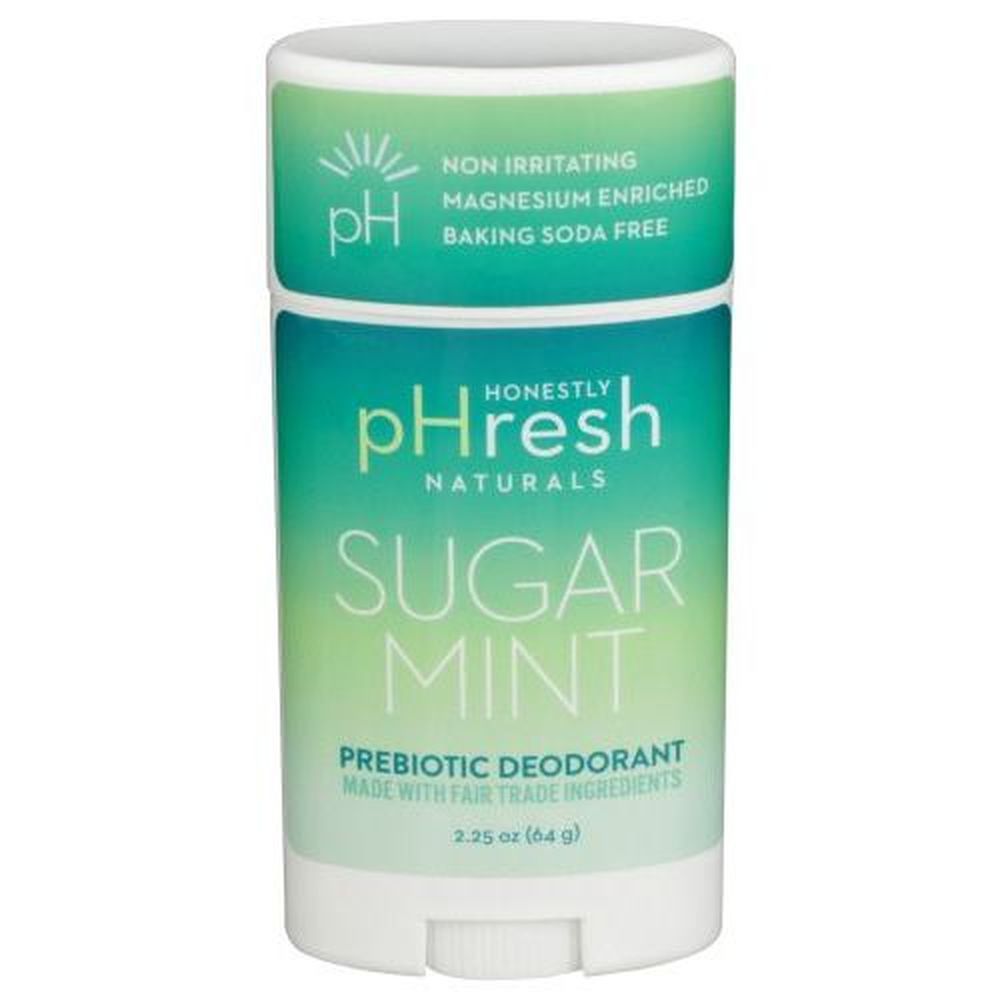 Honestly Phresh Sugar Mint Deodorant Stick, 2.25 Ounce -- 3 Per Case
