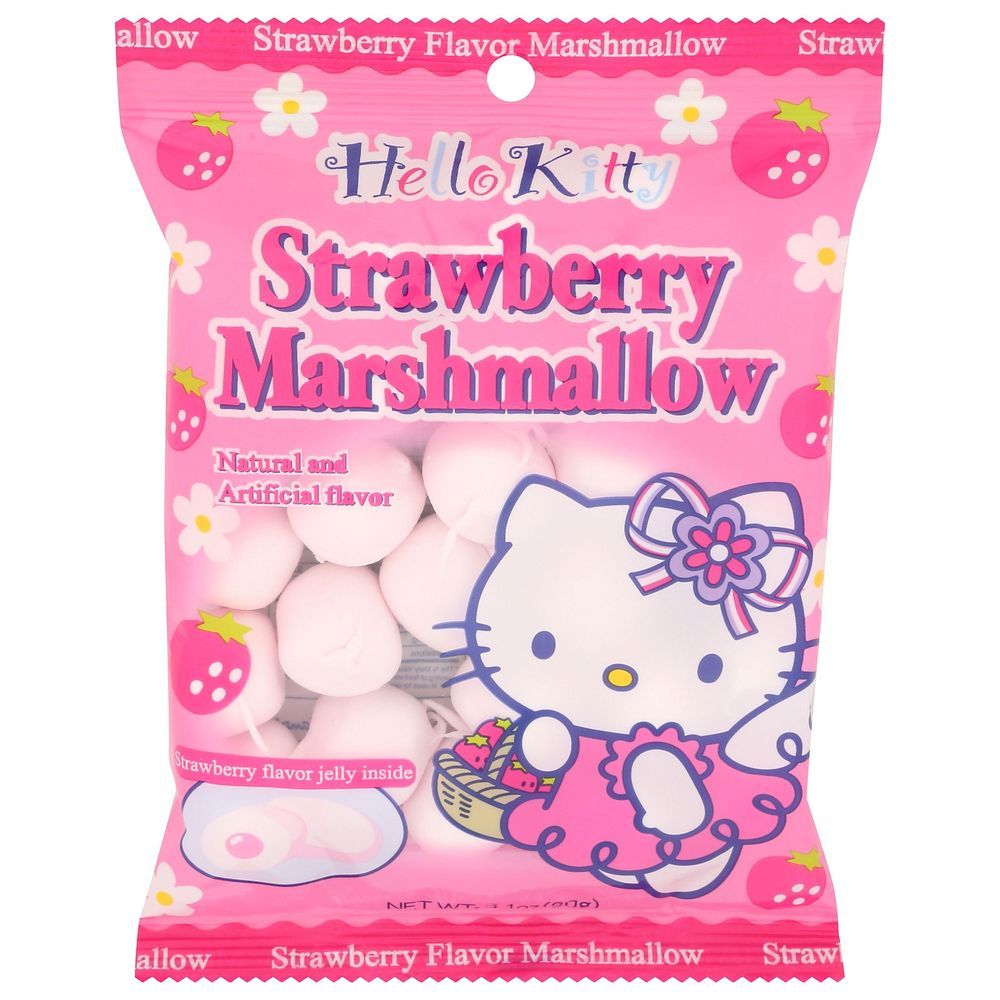 Eiwa Hello Kitty Strawberry Marshmallow, 3.1 Ounce -- 12 Per Case
