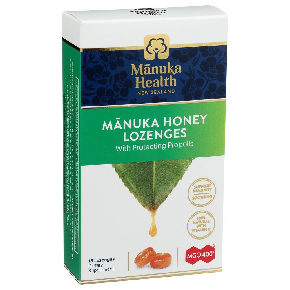 Manuka Natural Propolis Honey Lozenges, 15 Count