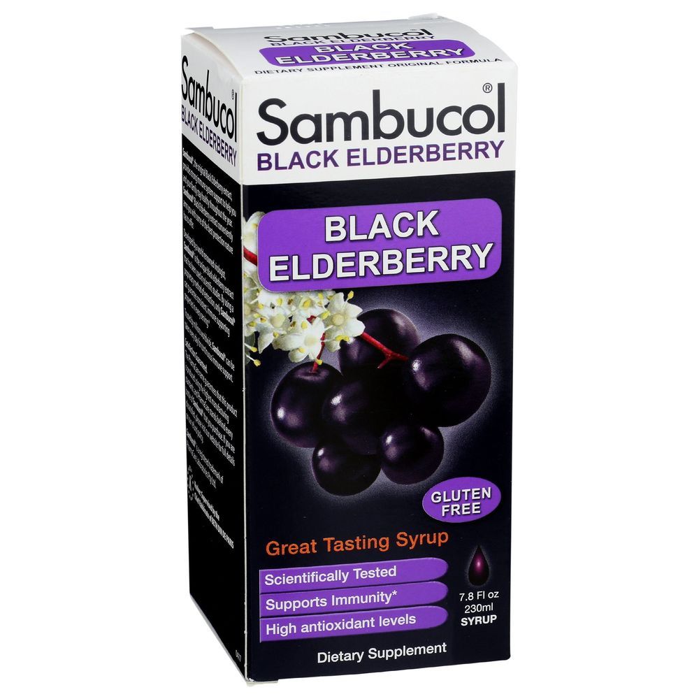 Sambucol Original Black Elderberry Syrup, 7.8 Ounce -- 3 Per Case