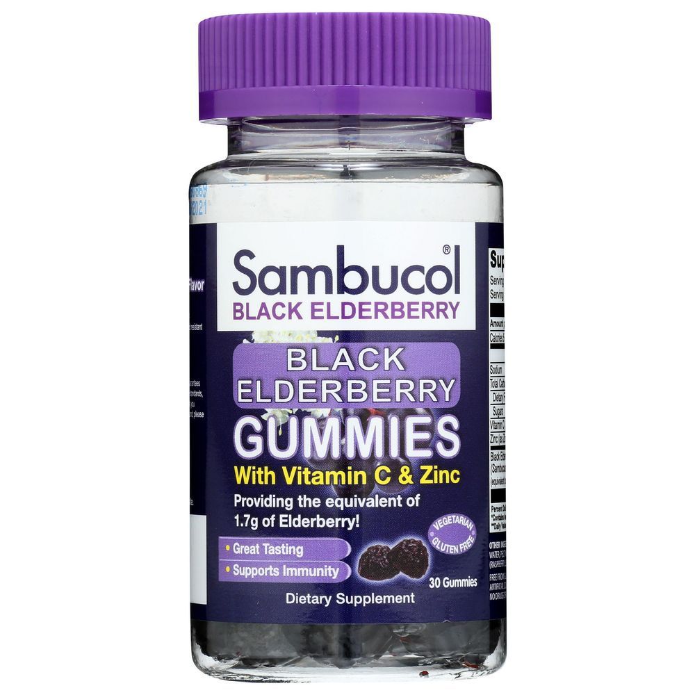 Sambucol Black Elderberry Immune Support Gummies, 30 Count -- 3 Per Case