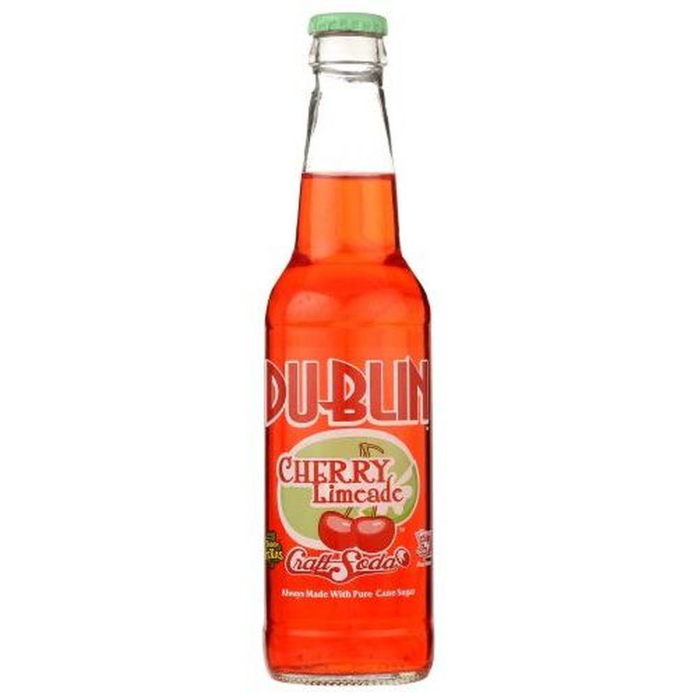 Dublin Cherry Limeade Soda, 12 Fluid Ounce -- 24 Per Case