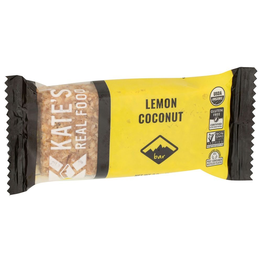 Kates Real Foods Lemon Coconut Bar, 2.2 Ounce -- 12 Per Case