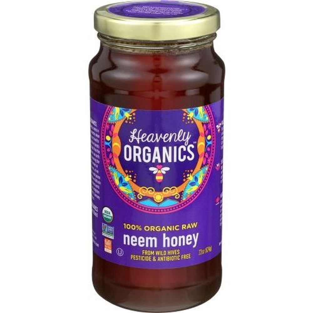 Heavenly Organics Raw Neem Honey, 22 Ounce -- 6 Per Case
