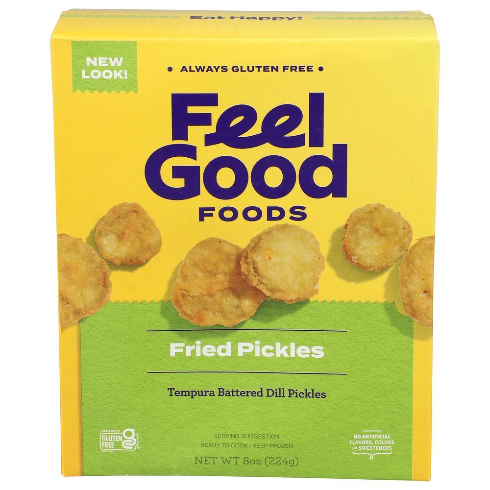 Feel Good Foods Fried Tempura Battered Dill Pickles, 8 Ounce -- 9 Per Case.