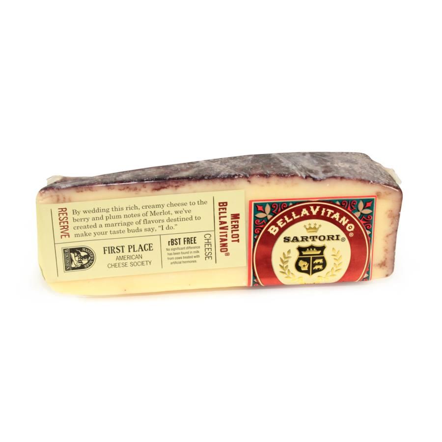 Sartori Reserve Merlot Bellavitano Cheese Wedge, 5 Ounce -- 12 Per Case
