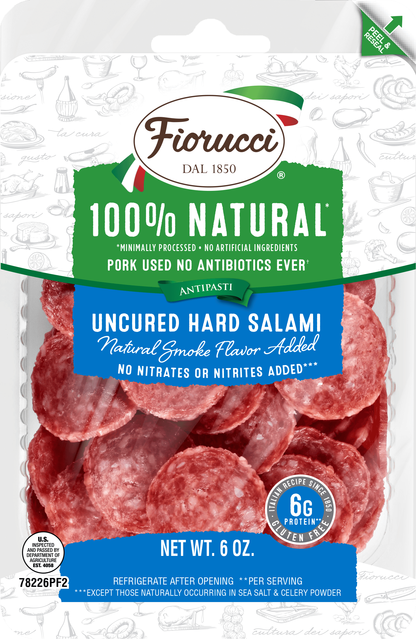 Fiorucci All Natural Hard Salame Nugget -- 12 Per Case