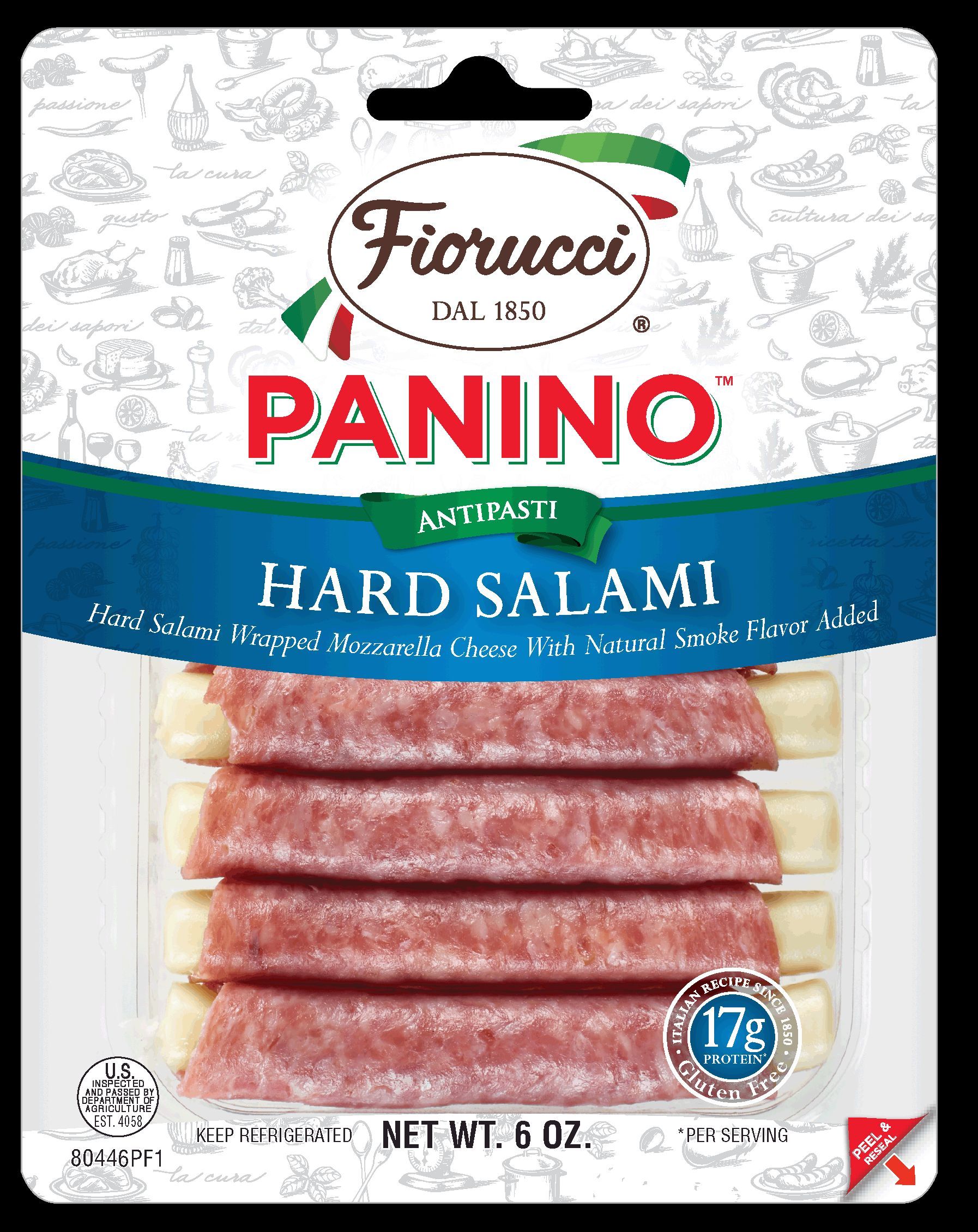 Fiorucci Hard Salami Panino Fingers, 6 Ounce -- 12 Per Case