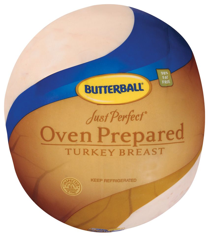 Butterball Just Perfect Oven Prepared Skinless Turkey Breast, 9 Pound -- 2 Per Case