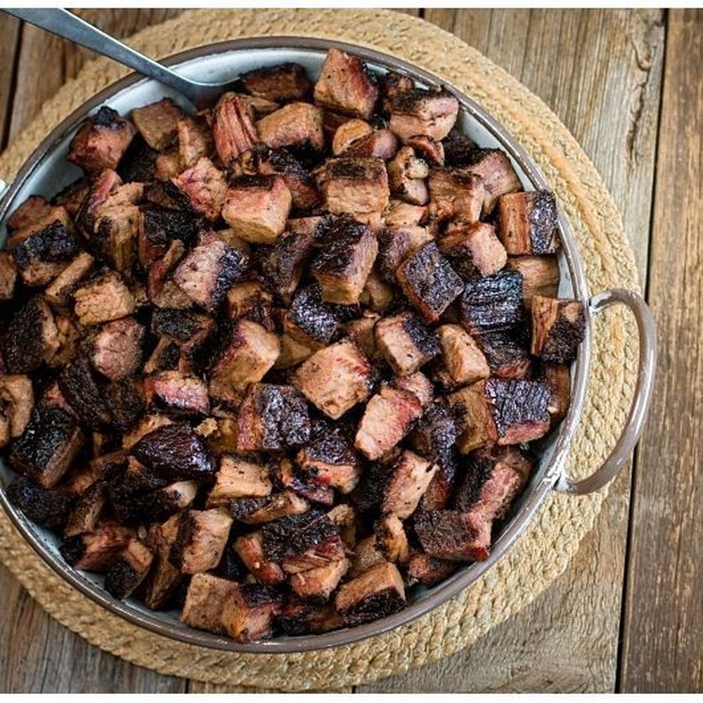 Double L Ranch Naturally Hardwood Smoked Beef Brisket Burnt Ends Choice, 5 Pound -- 2 Per Case