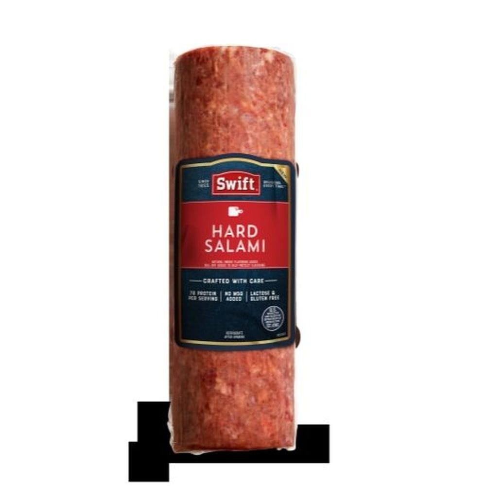 Swift Curved Fresh Hard Salami, 6.5 Pound -- 2 Per Case