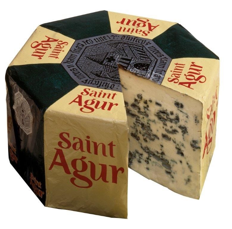 Saint Agur Wheel Cheese In Foil, 5 Pound