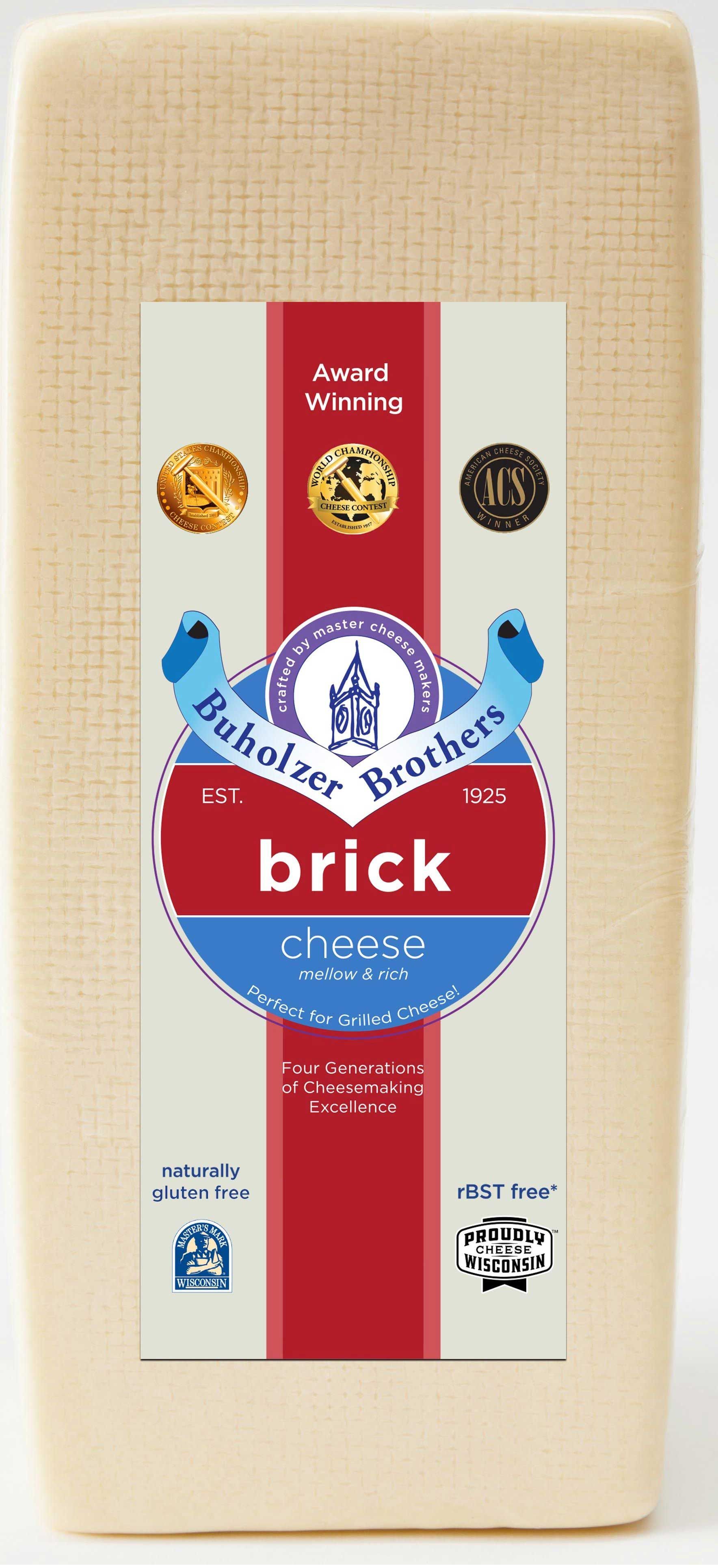 Buholzer Brothers Brick Cheese Loaf, 6 Pound -- 6 Per Case