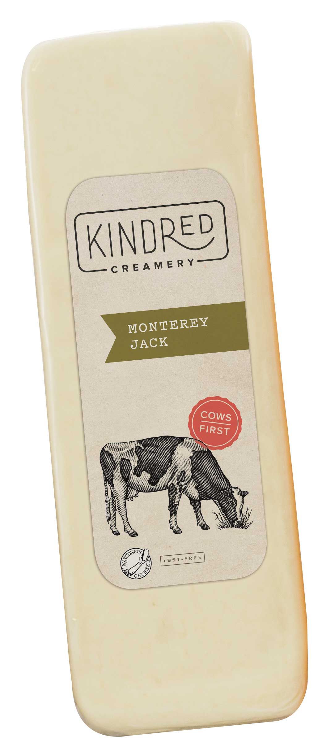 Kindred Creamery Monterey Jack Cheese Loaf, 5 Pound -- 2 Per Case