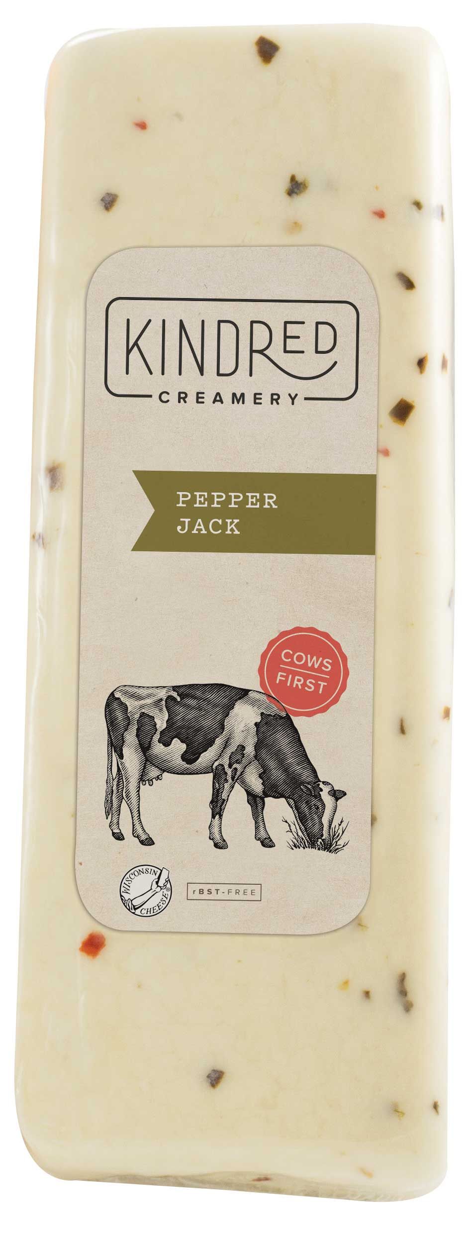 Kindred Creamery Pepper Jack Cheese Loaf, 5 Pound -- 2 Per Case