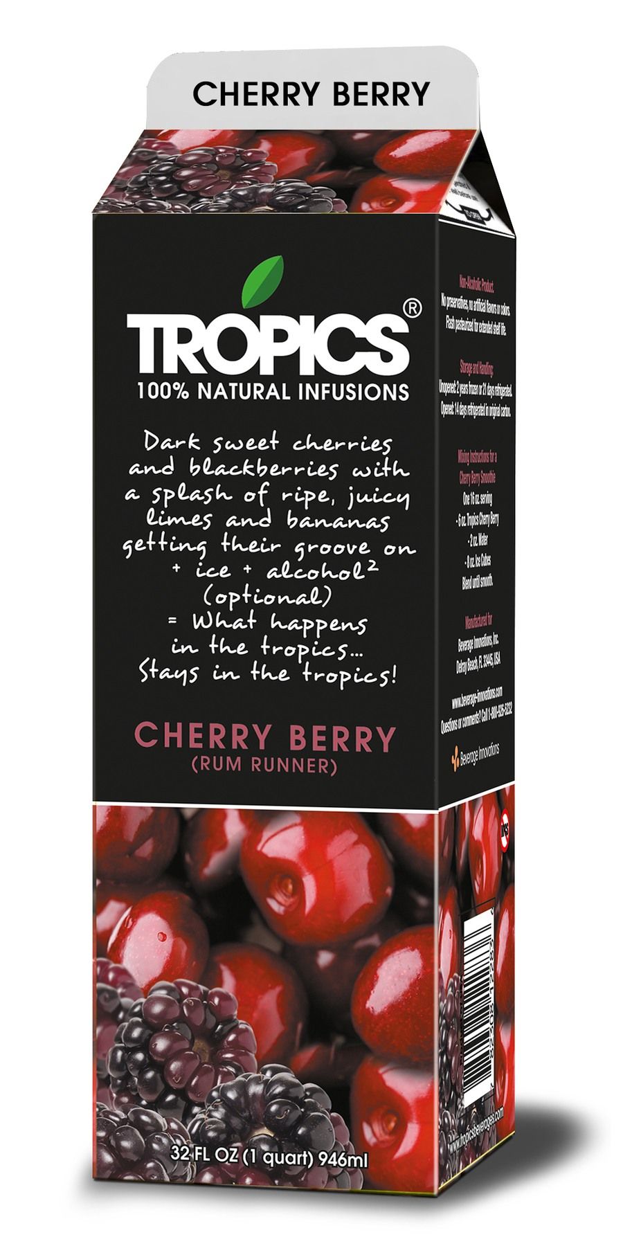 Tropics Rum Runner Drink Mix, 32 Ounce -- 12 Per Case