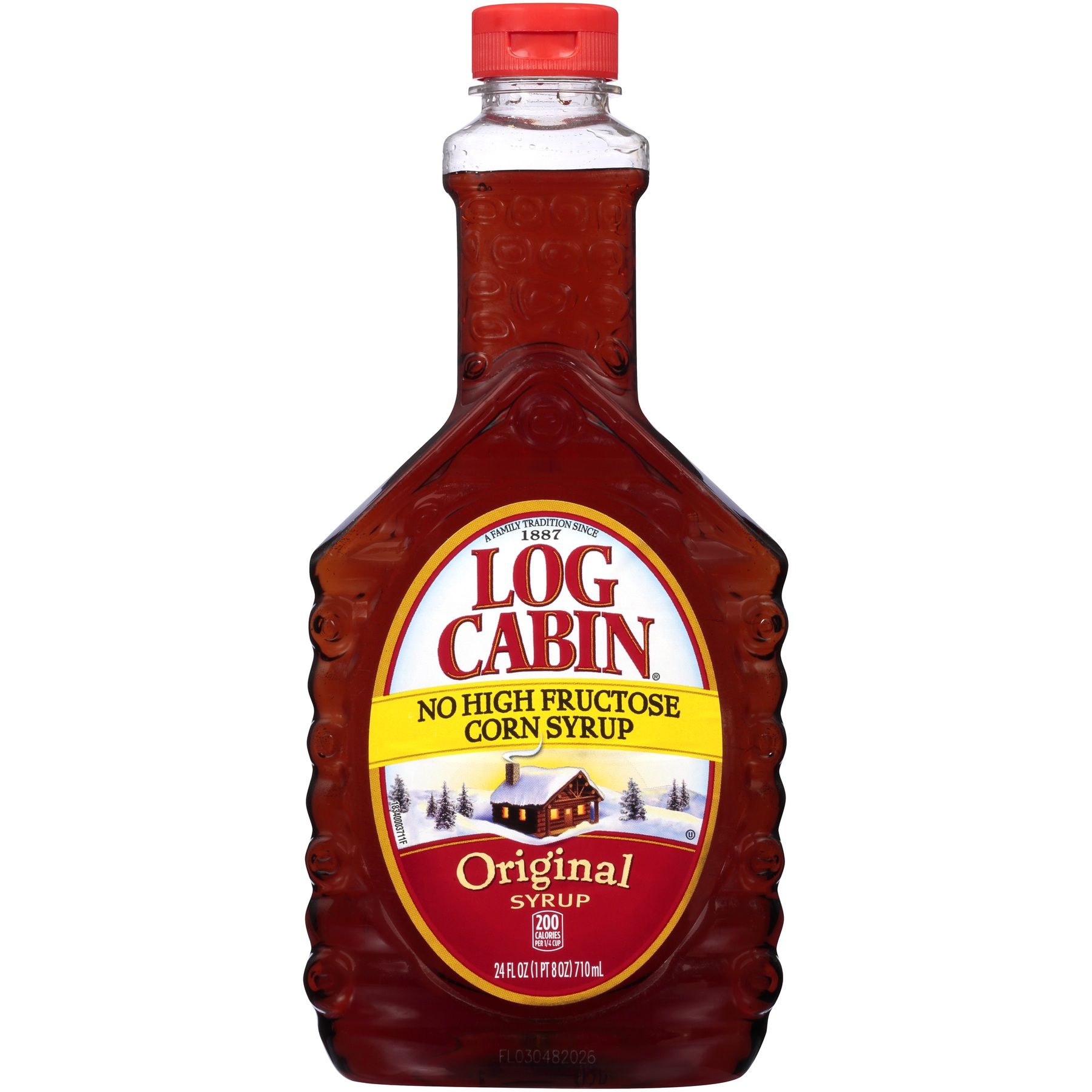 Log Cabin Regular Syrup, 24 Ounce -- 12 Per Case