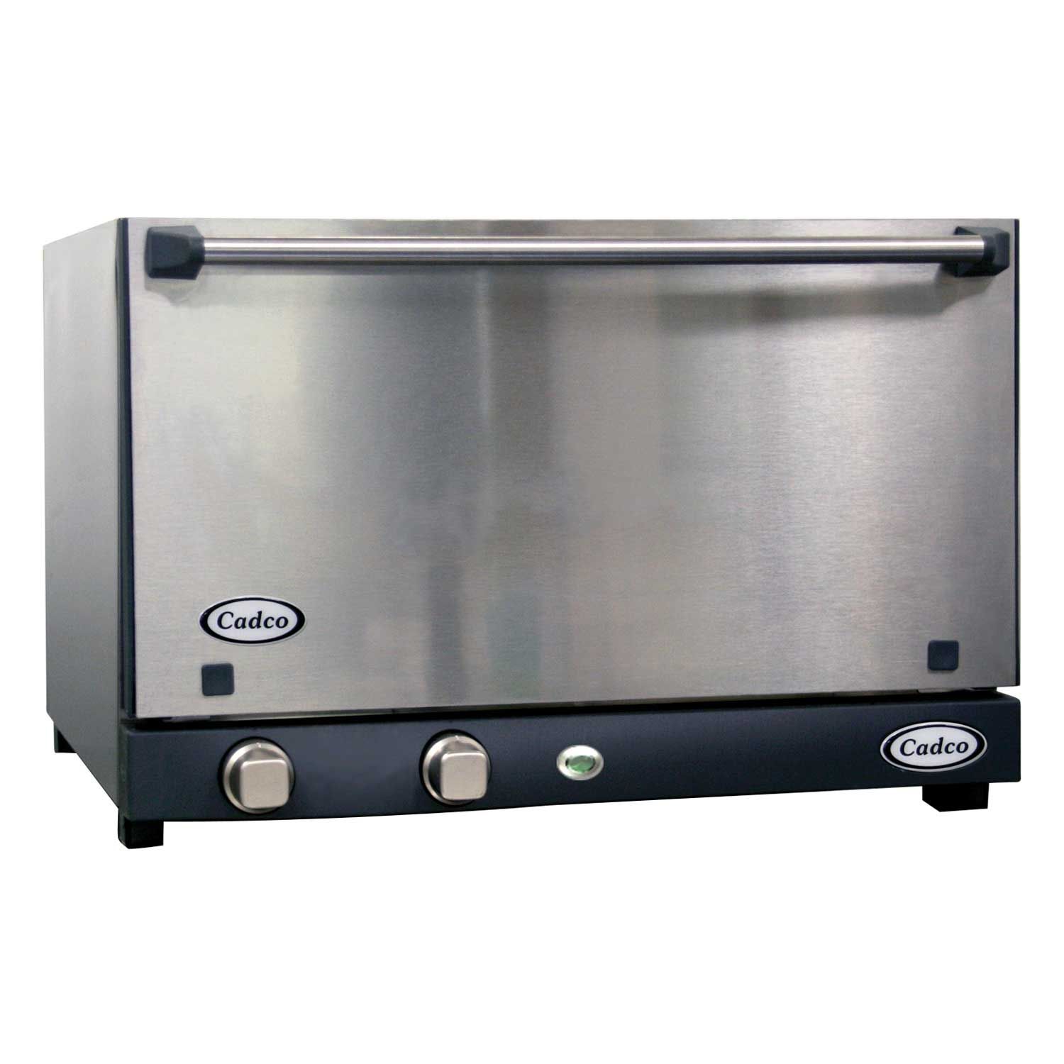 Cadco Medium Duty Stainless 120 Volt 3 Shelves Countertop Catering Convection Oven With Manual Control, 23 5/8 X 15 3/4 X 23 3/4 Inch