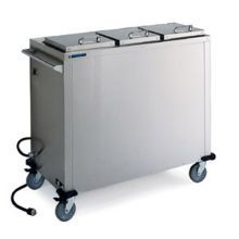 Lakeside Stainless Steel 1 Stack Heated Regular Round Plate Dispenser, 5 7/8 To 6 1/2 Inch Accommodate Plate Size