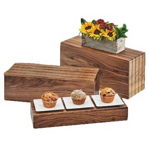 Cal-mil Mid-century Rectangular Riser, 20.5 X 7 X 11 Inch