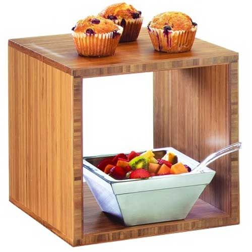 Cal-mil Bamboo Library Cube, 12 X 12 X 12 Inch