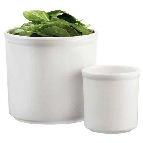 Cal-mil White 32 Ounce Round Melamine Condiment Jar, 5 Inch Dia X 5.5 Inch Height -- 4 Per Case