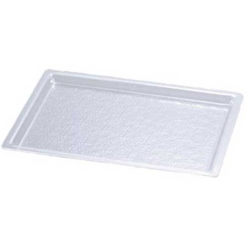 Cal-mil Clear Shallow Tray, 9 X 26 X 1 Inch -- 6 Per Case