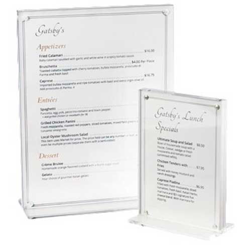 Cal-mil Clear Card Holder, 8.5 X 2.75 X 11 Inch -- 6 Per Case