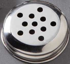 American Metalcraft Stainless Steel Replacement Round Cheese Top For 6 And 8 Ounce Shakers