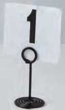 American Metalcraft Black Stainless Steel Swirl Base Number Stand, 2-1/2 Inch Dia. X 4 Inch