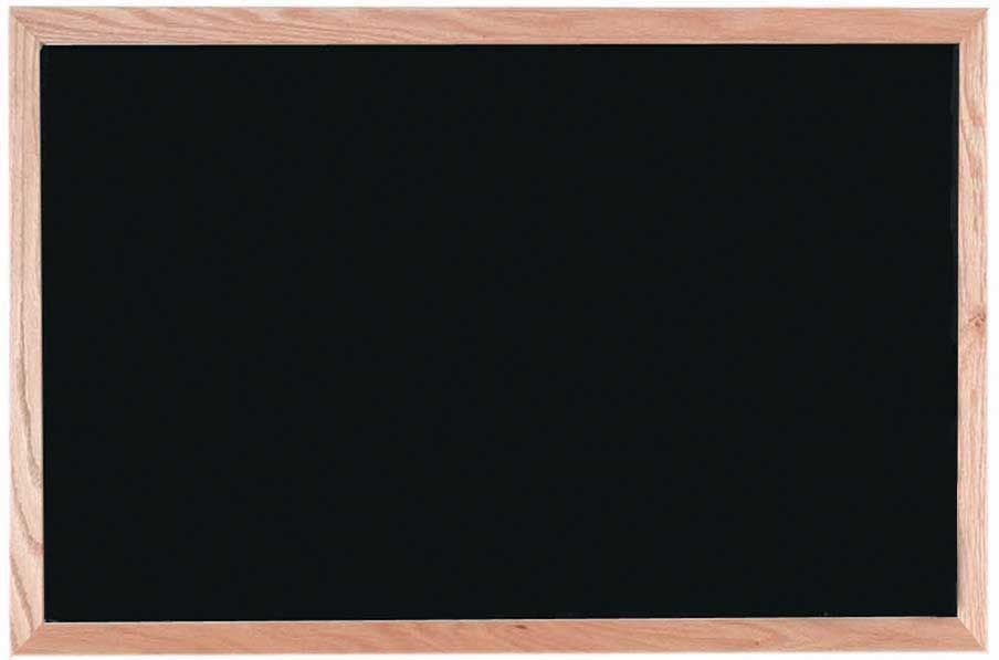 Aarco General Purpose Commercial Series Melamine Black Neon Markerboard With Solid Red Oak Frame, 24 X 36 Inch