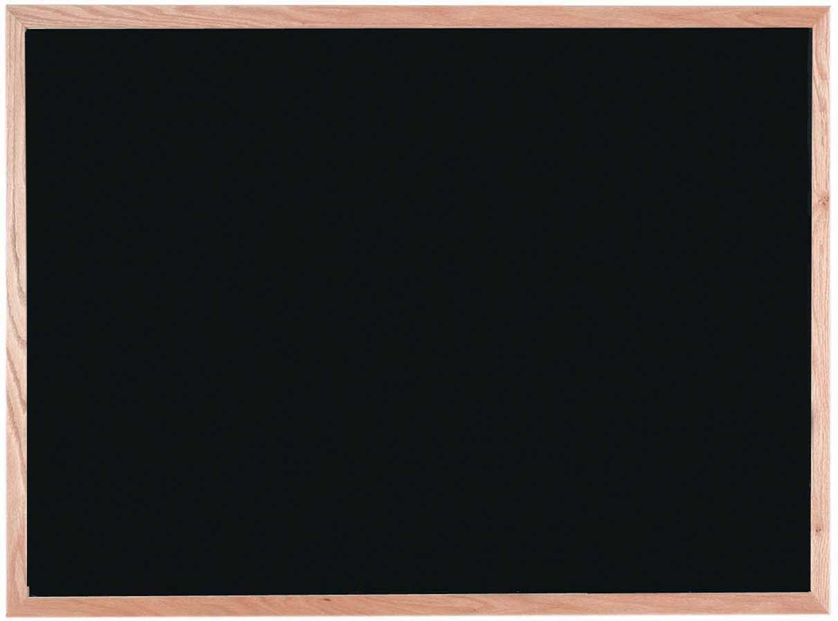 Aarco General Purpose Commercial Series Melamine Black Neon Markerboard With Solid Red Oak Frame, 36 X 48 Inch