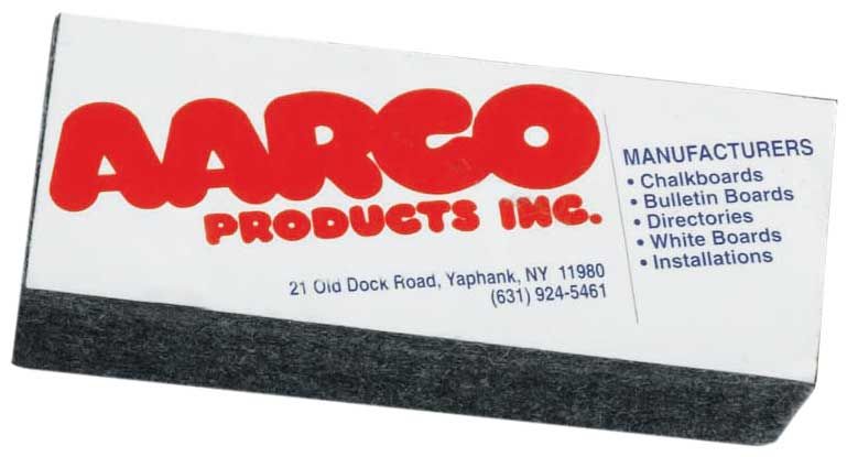 Aarco Dry Erase Eraser, 1 1/2 X 4 X 1 Inch