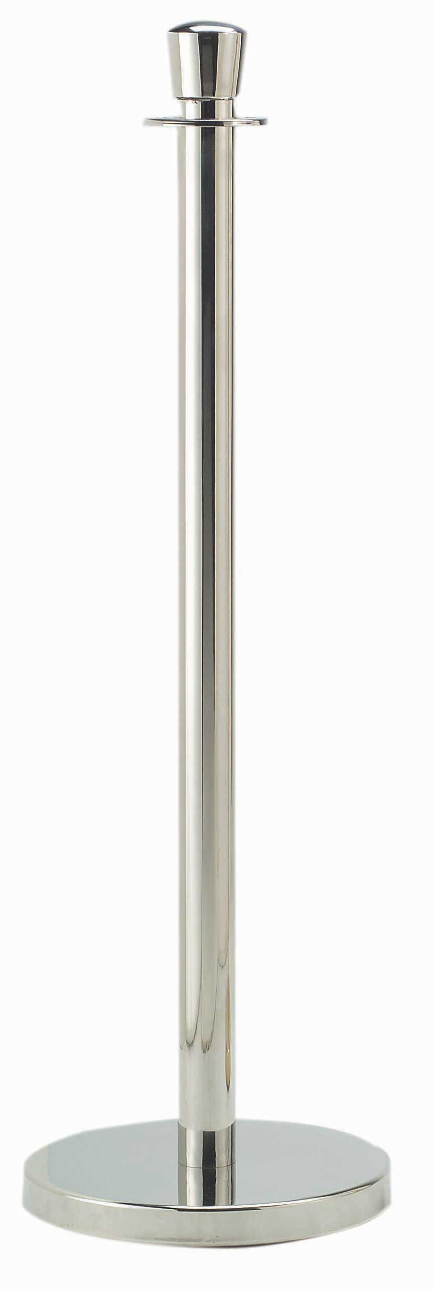 Aarco Form-a-line (tm) Chrome Finish Traditional Rope Style Post, 40 Inch Height