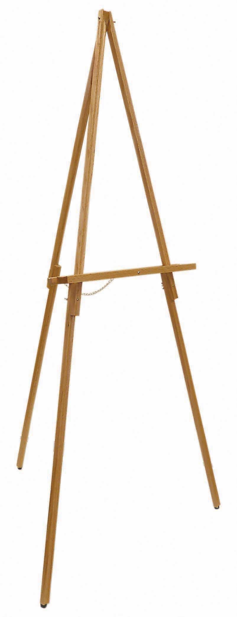 Aarco Solid Wood Display Easel, 64 Inch Height