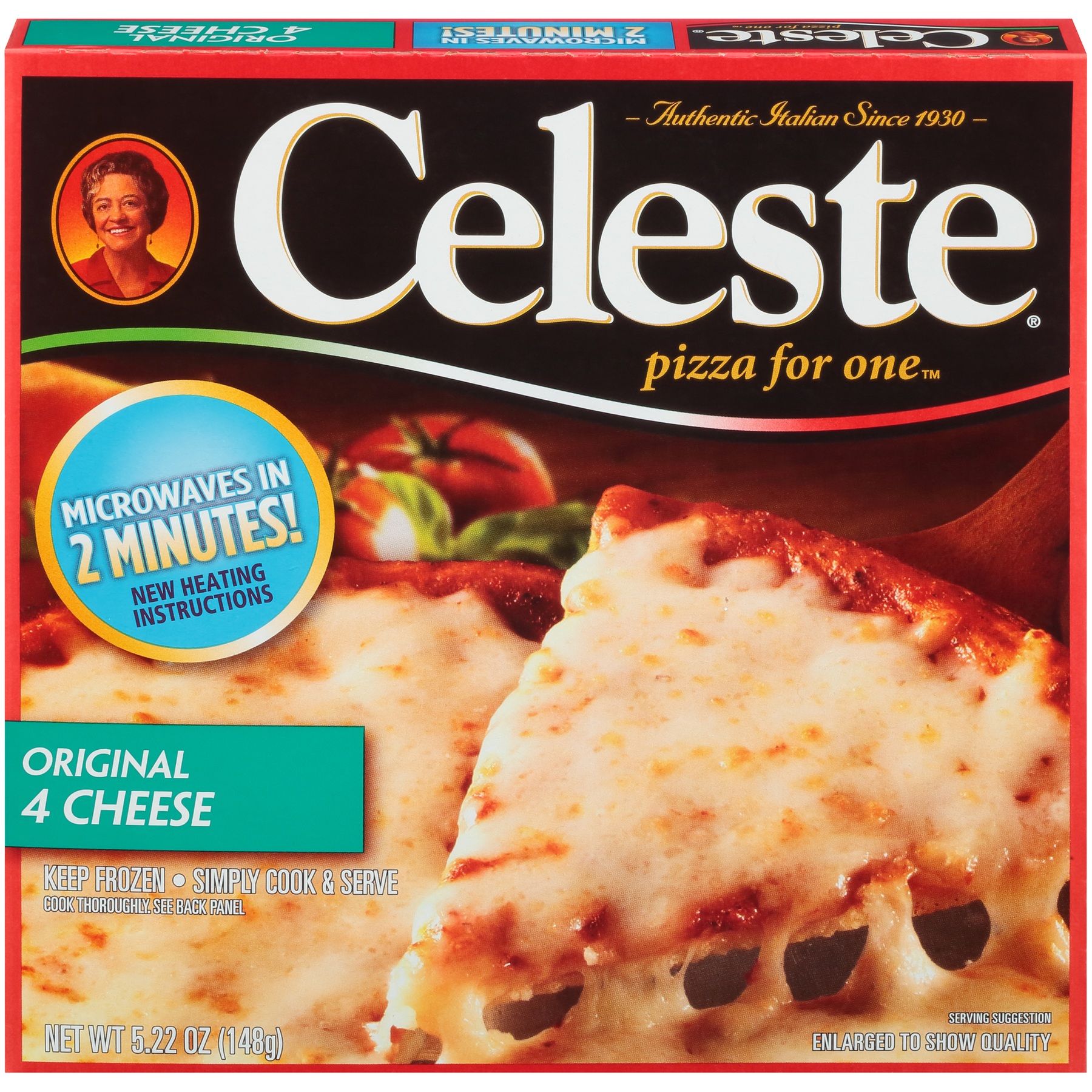 Celeste Original Four Cheese Pizza For One, 5.74 Ounce -- 12 Per Case