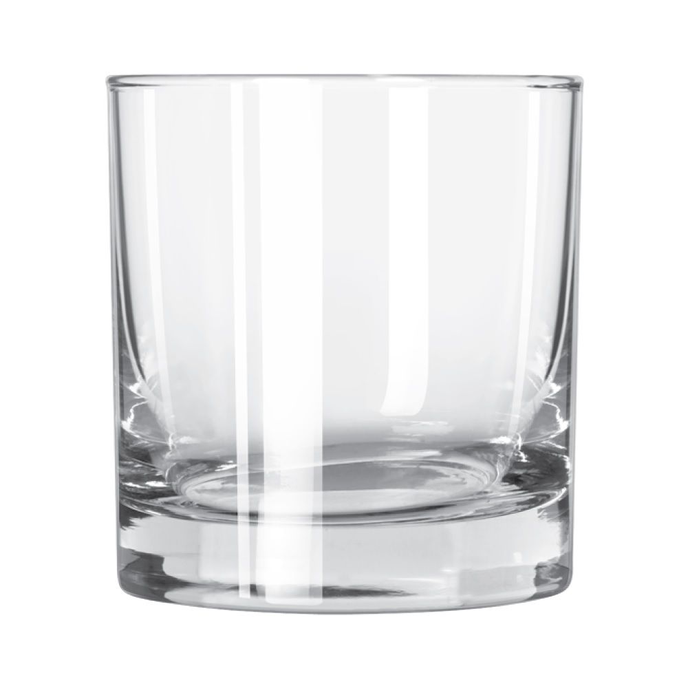 Bgd Promo Aristocrat Old Fashioned Rocks Glass With 2 Color Custom Logo, 10.5 Ounce Capacity -- 144 Per Case