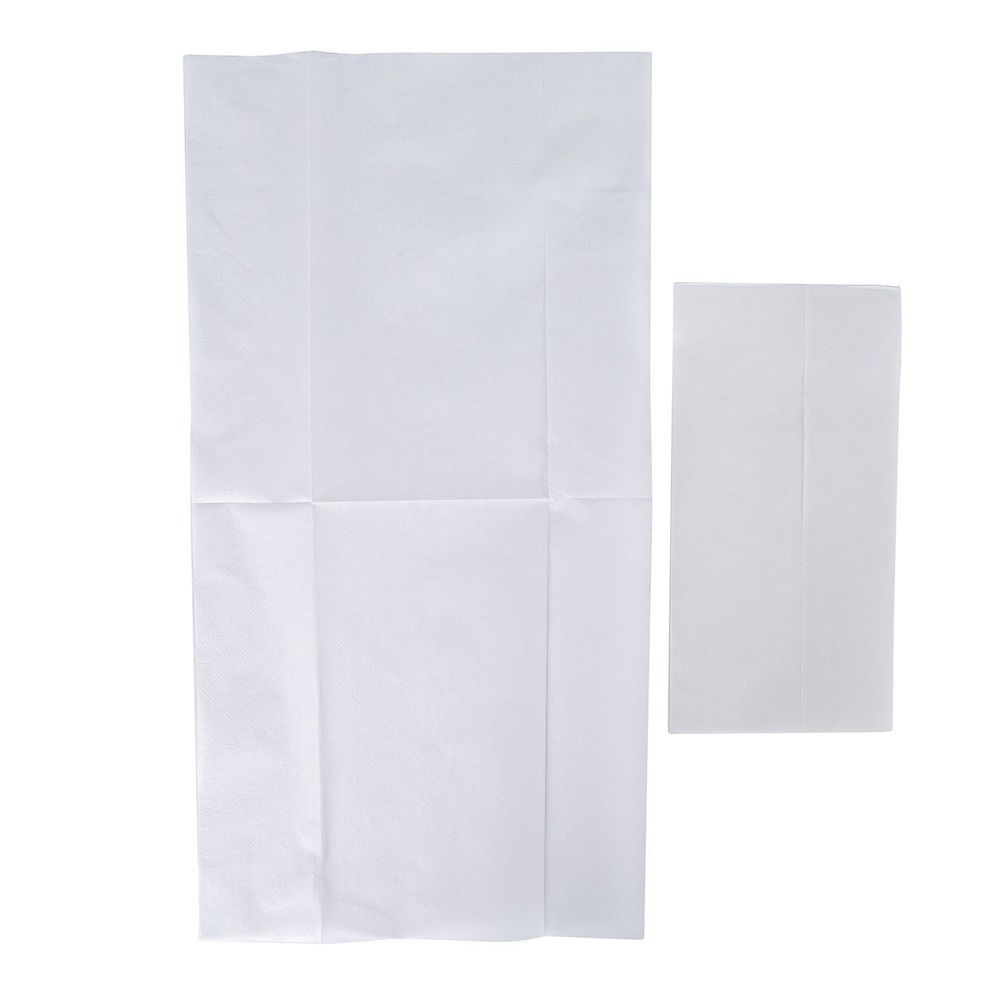 Hawthorn White 1 Ply Premium Paper Tall Fold Napkin, 7 X 13.4 Inch -- 10000 Per Case