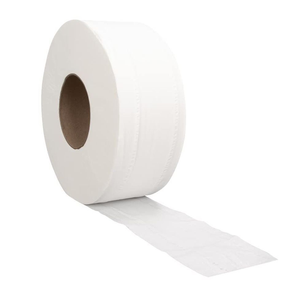 Hawthorn White Paper 2 Ply Small Bath Tissue Roll, 500 Count -- 48 Per Case