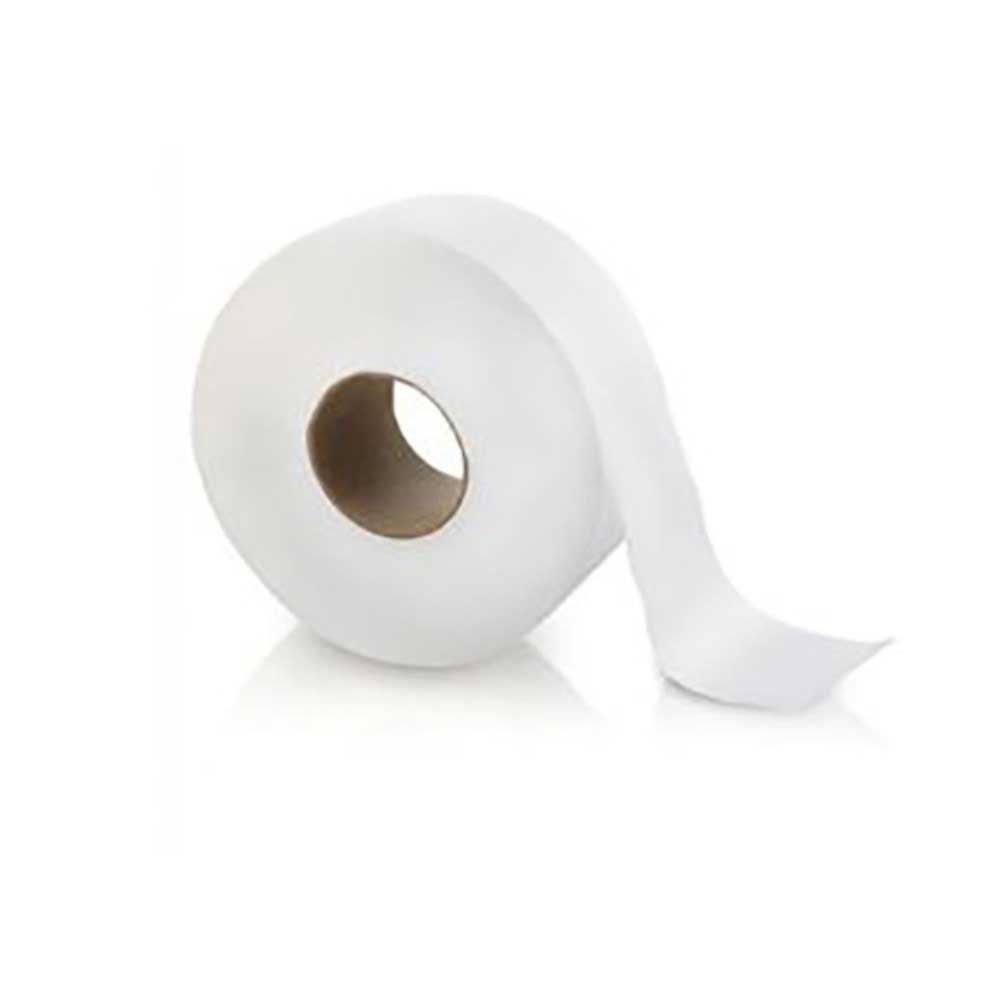 Hawthorn 2-ply White Paper Jumbo Roll Tissue, 3.3 Inch X 1000 Feet -- 12 Per Case