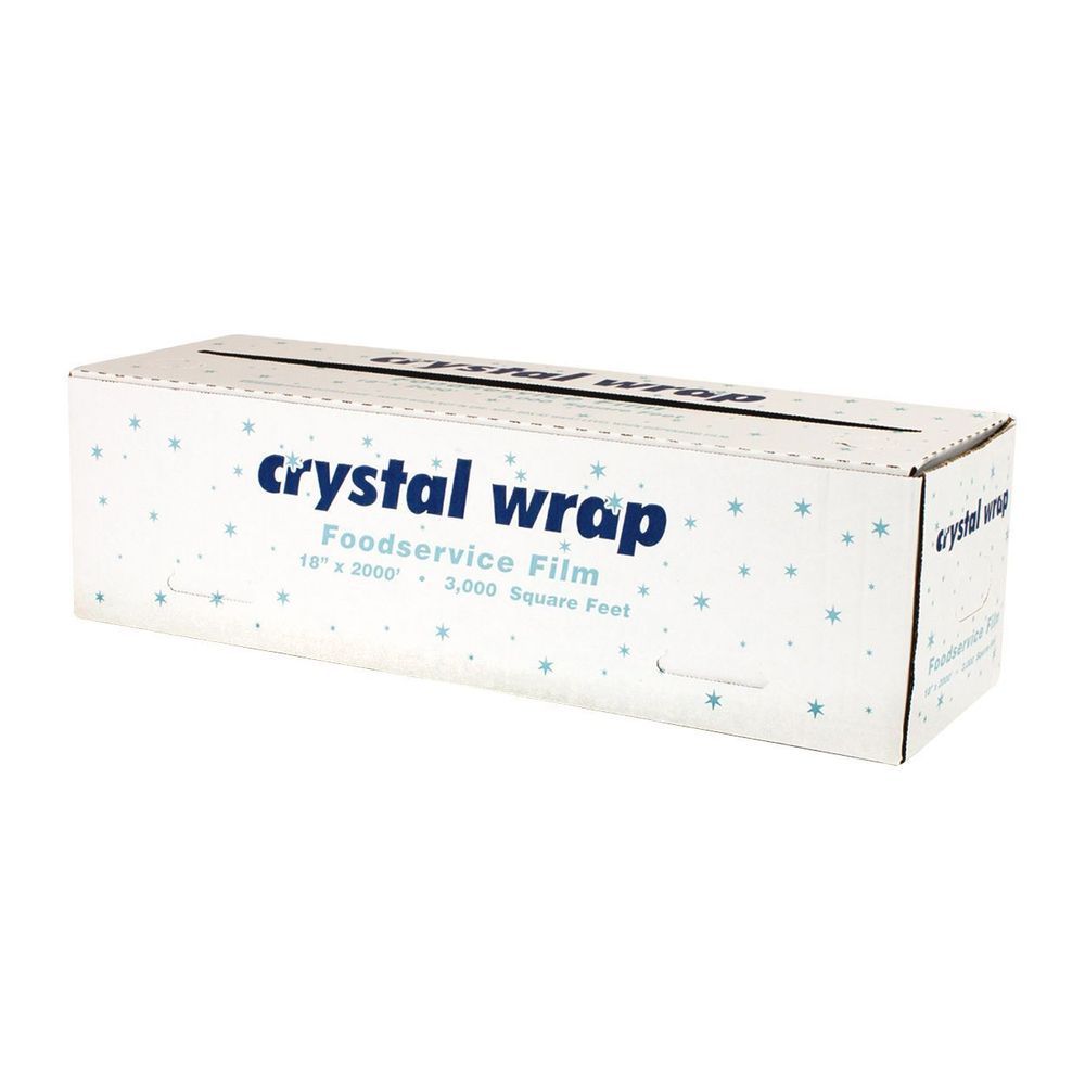 Crystal Wrap Clear Poly Vinyl Chloride Film, 18 Inch X 2000 Feet
